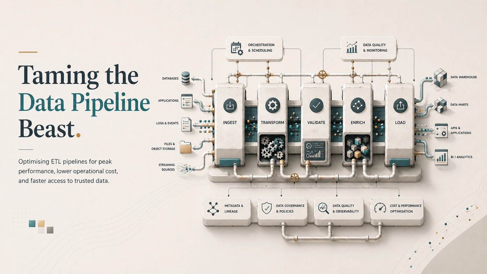 Data pipeline illustration