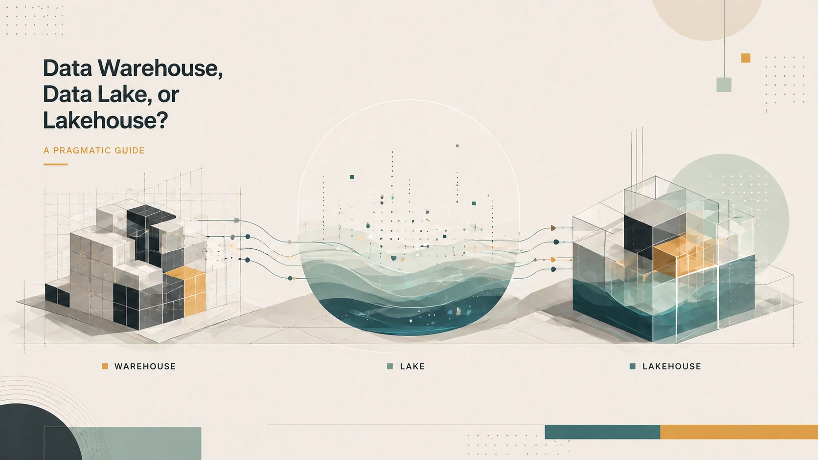 Data architecture comparison visual