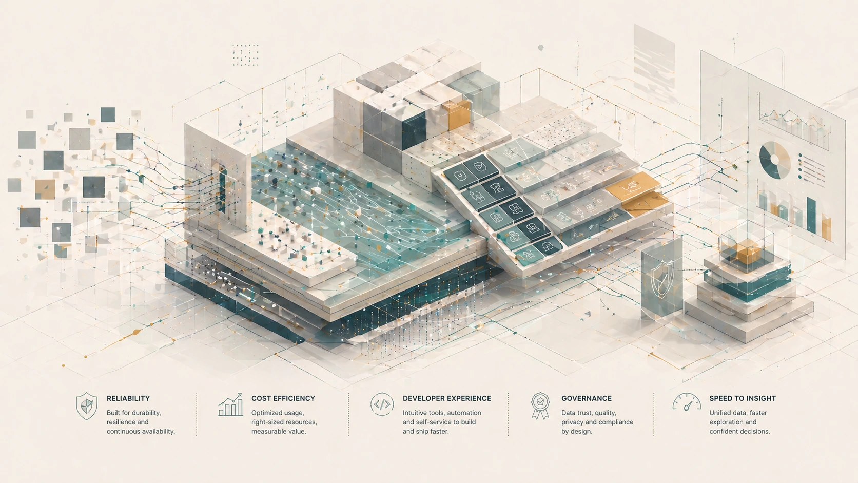 Modern data platform qualities visual