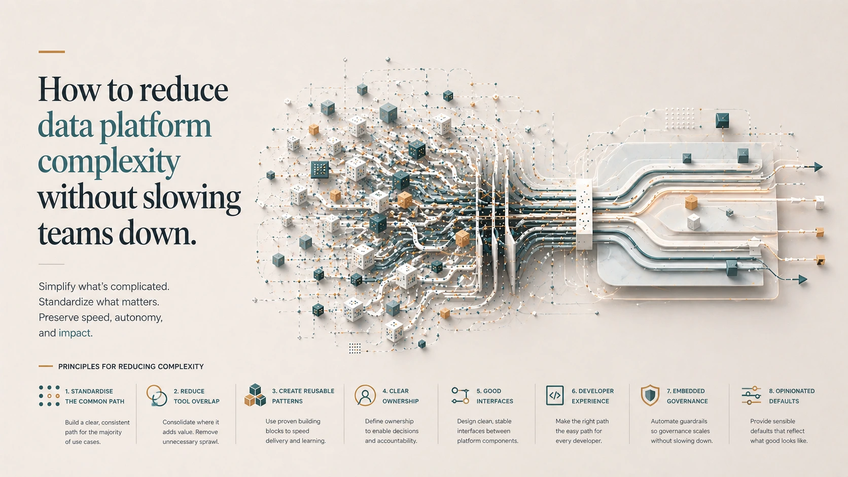 Platform complexity and simplification visual
